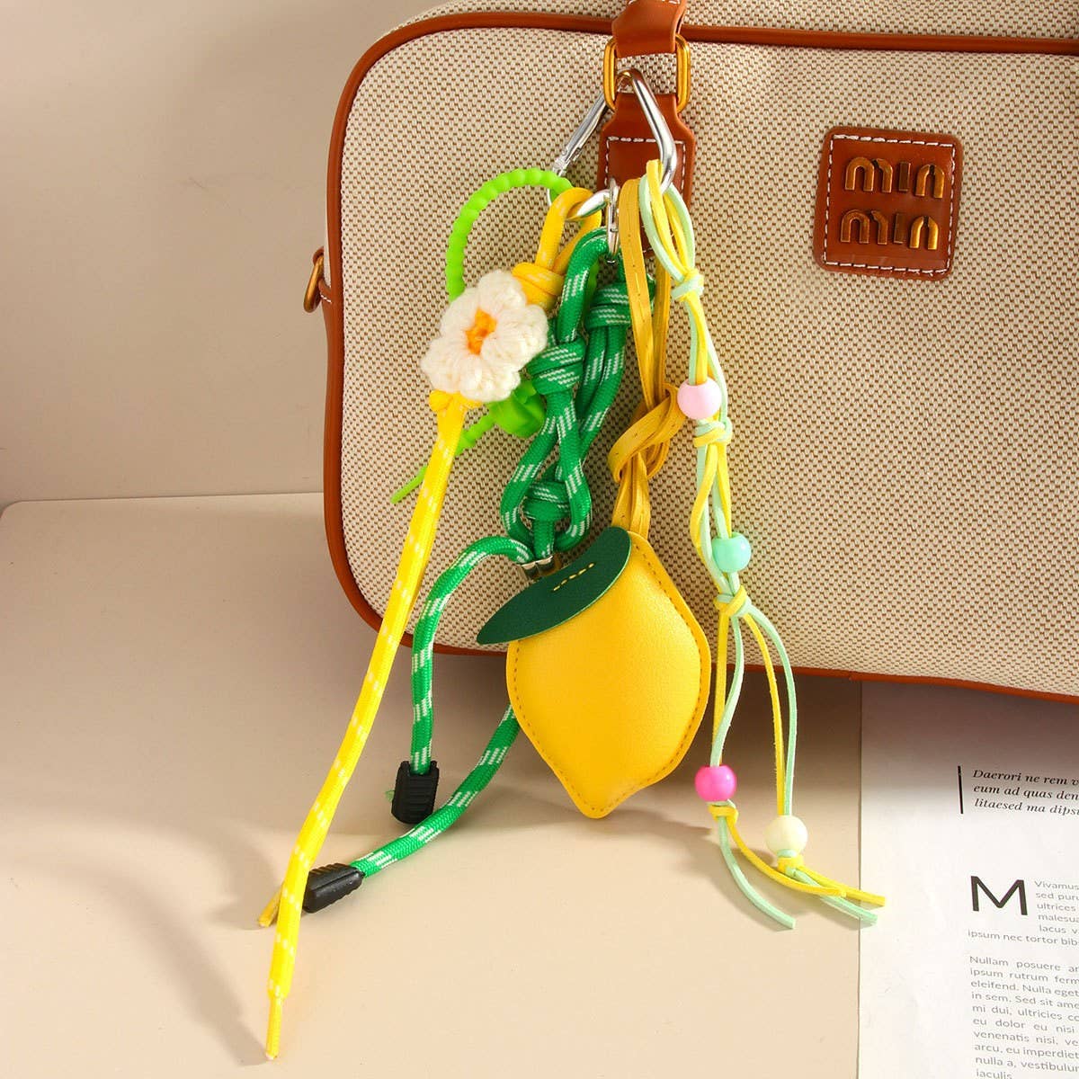 π Lemon Drop Bag Charm β Colorful Accessory