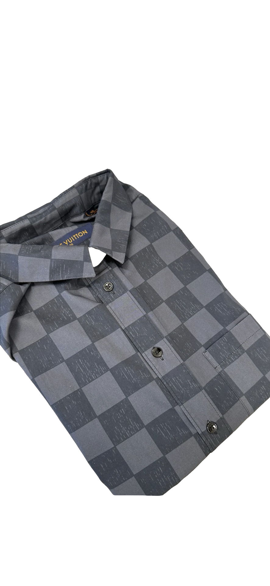 Louis Vuitton FW21 Cotton Shirt XXL Men's Black x Gray Damier RM2129 NWOT
