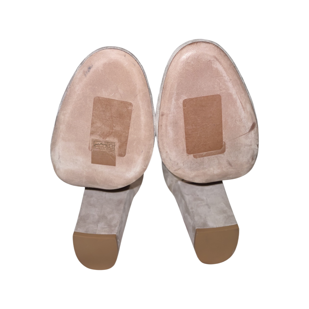 Valentino Garavani Beige Suede Stretch Sock Bootie. NWOB