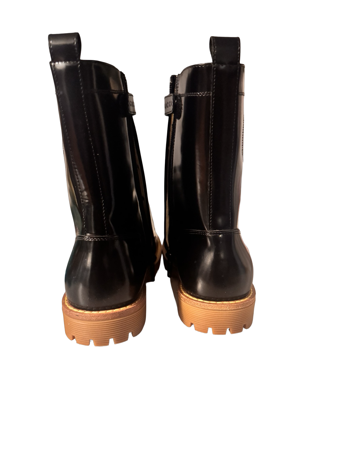 Gucci Girls GG Lace-Up Boots – Size 32 (US 1 Youth) New without box