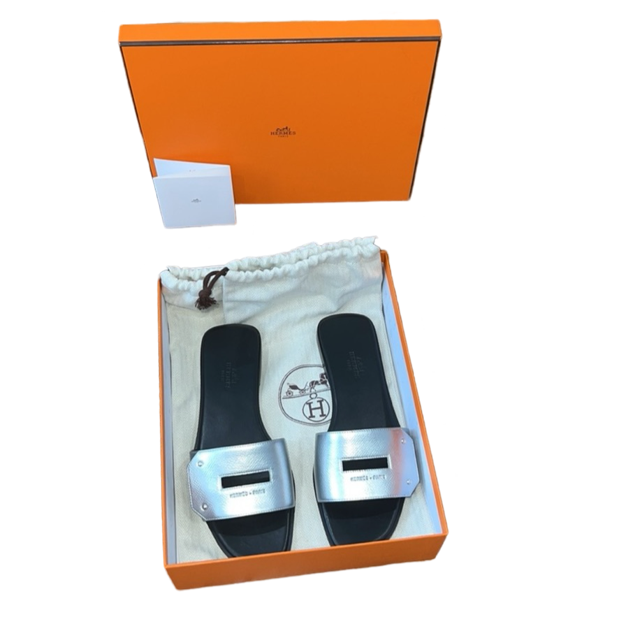 Hermes Calfskin Flat Sandal BNIB
