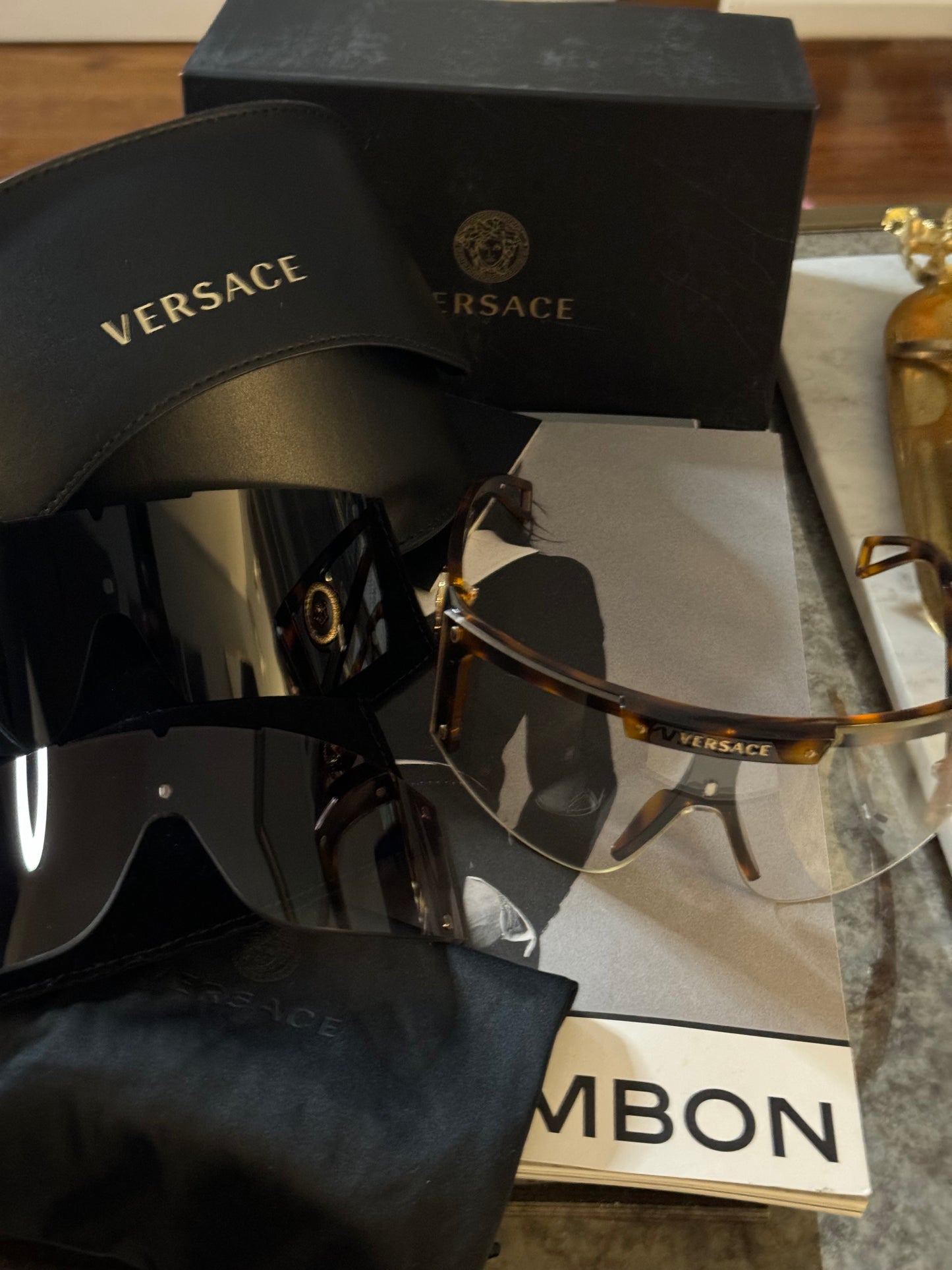 Versace Medusa Icon Shield Sunglasses (Preowned)