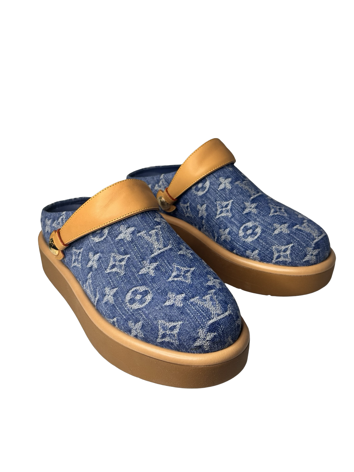 Louis Vuitton Aspen Denim Remix Clog EUC