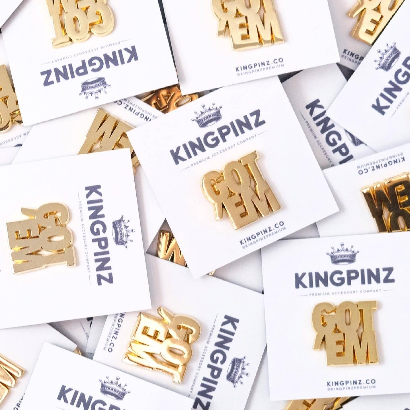 Got 'Em Lapel Pin - Gold