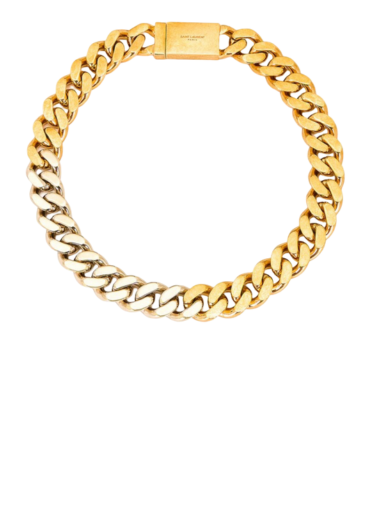 Saint Laurent Two-Tone Curb Chain Choker