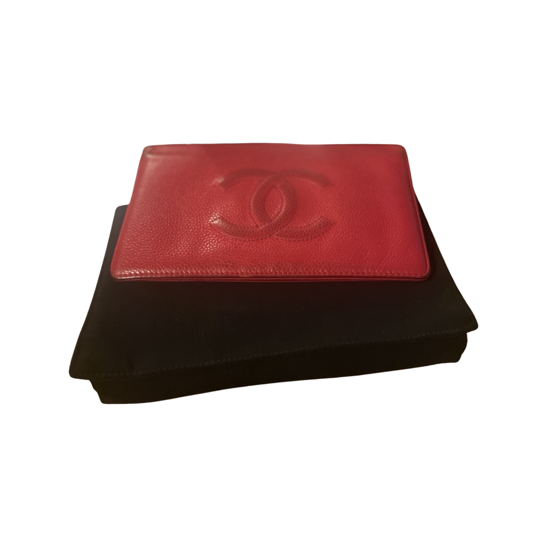 Chanel Yen Caviar Leather Wallet (Preowned)