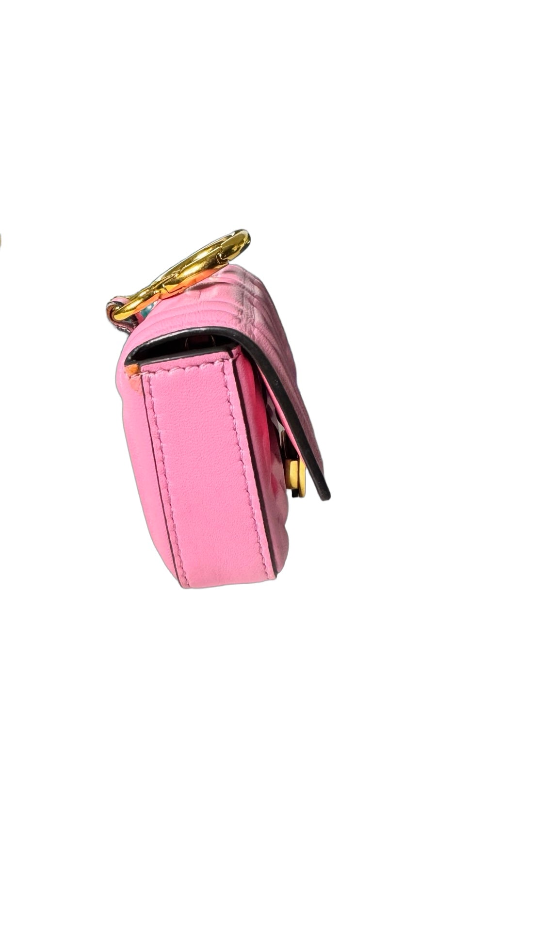 Fendi FF Nano Baguette Charm — Lollypop Pink (Preloved)