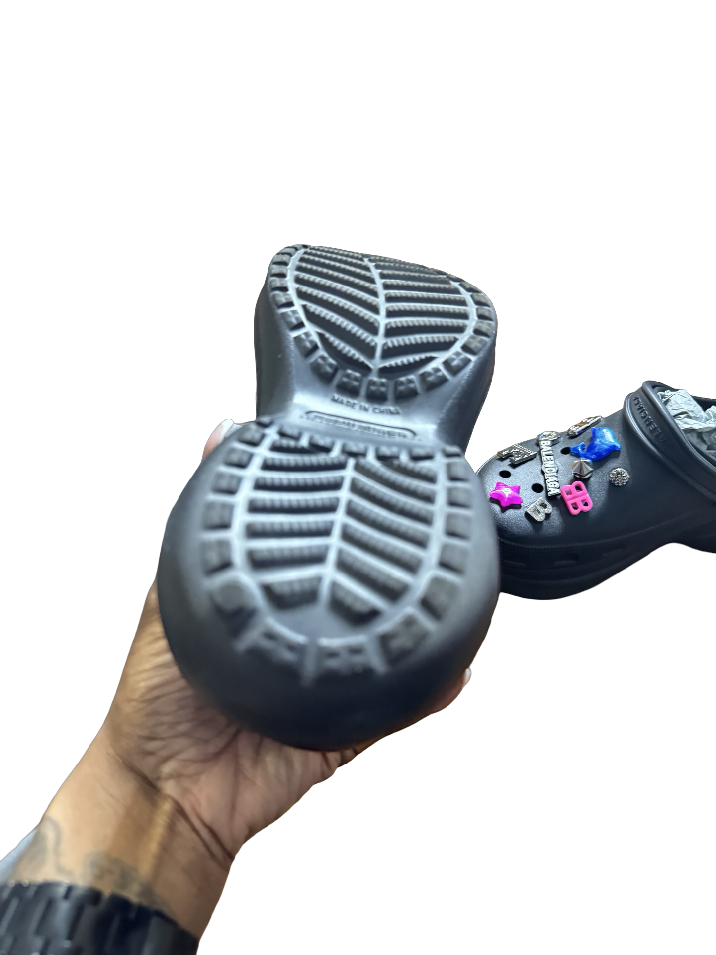 Balenciaga x Crocs Madame Jibbitz Mule Platform Strap — Size 39