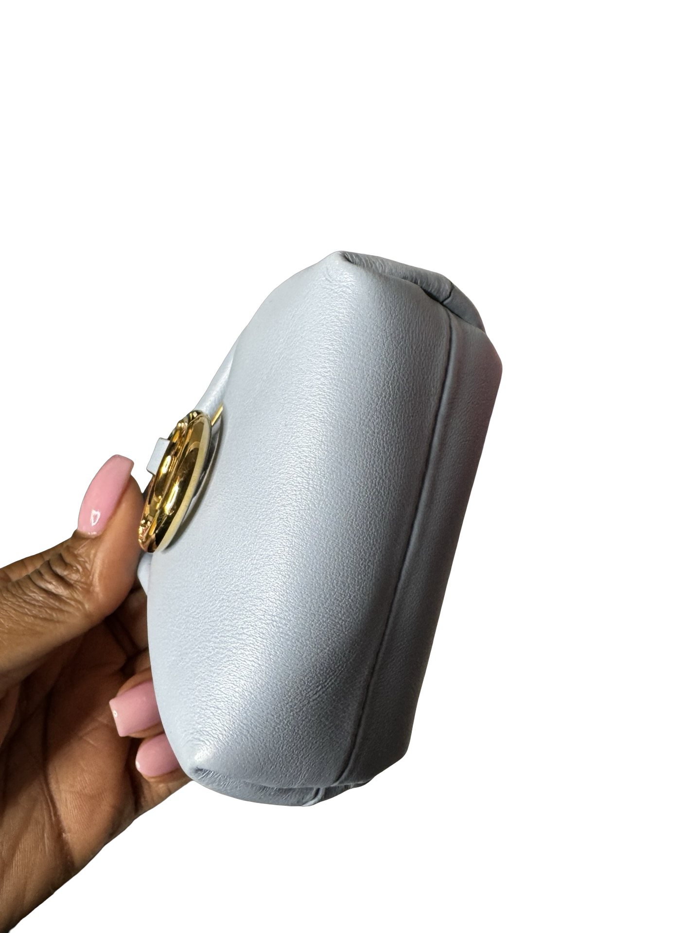 Fendi First Nano Bag – Baby Blue Nappa Leather-NWOT