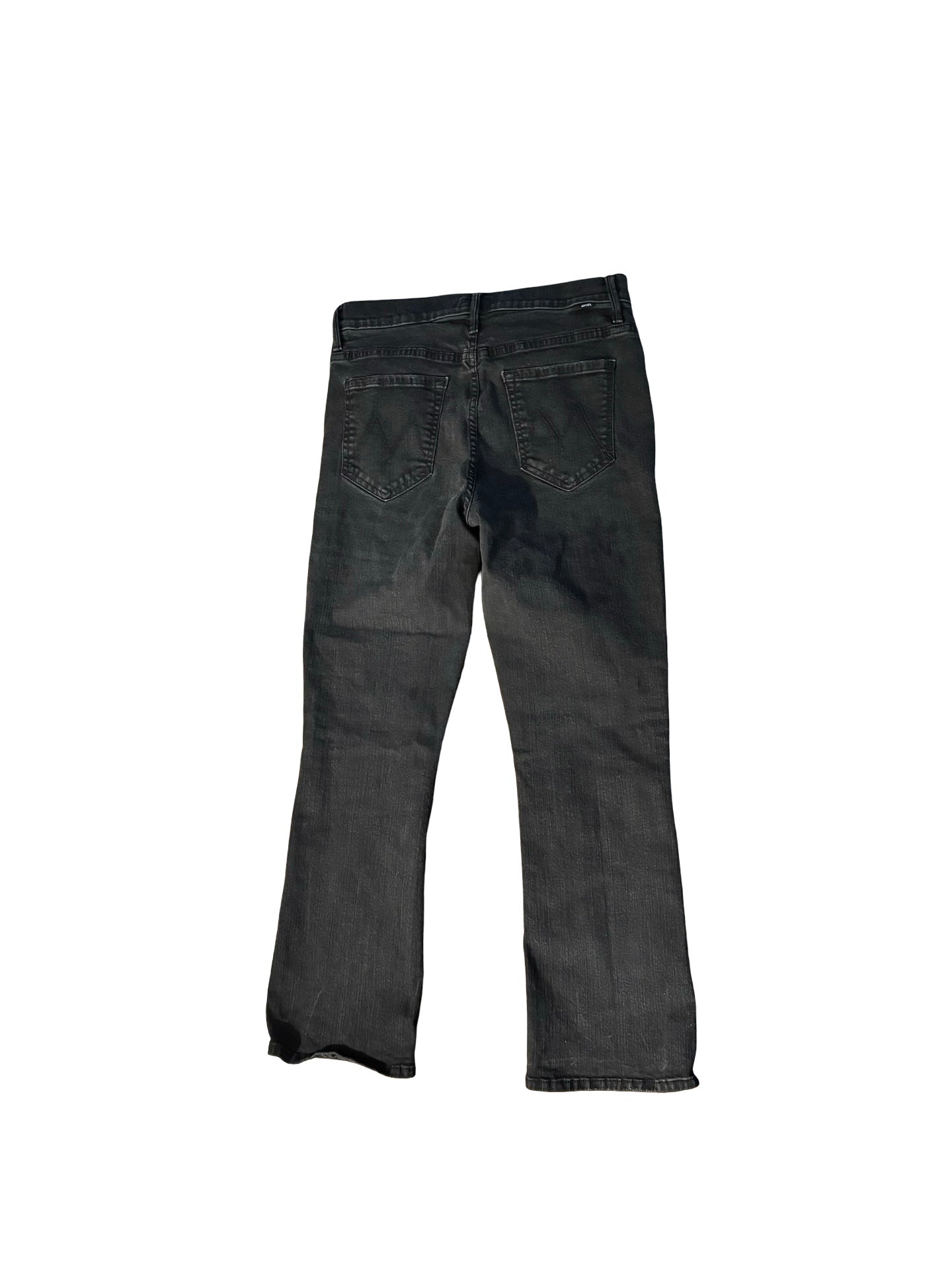 MOTHER The Insider Crop Jeans in "Not Guilty" Black