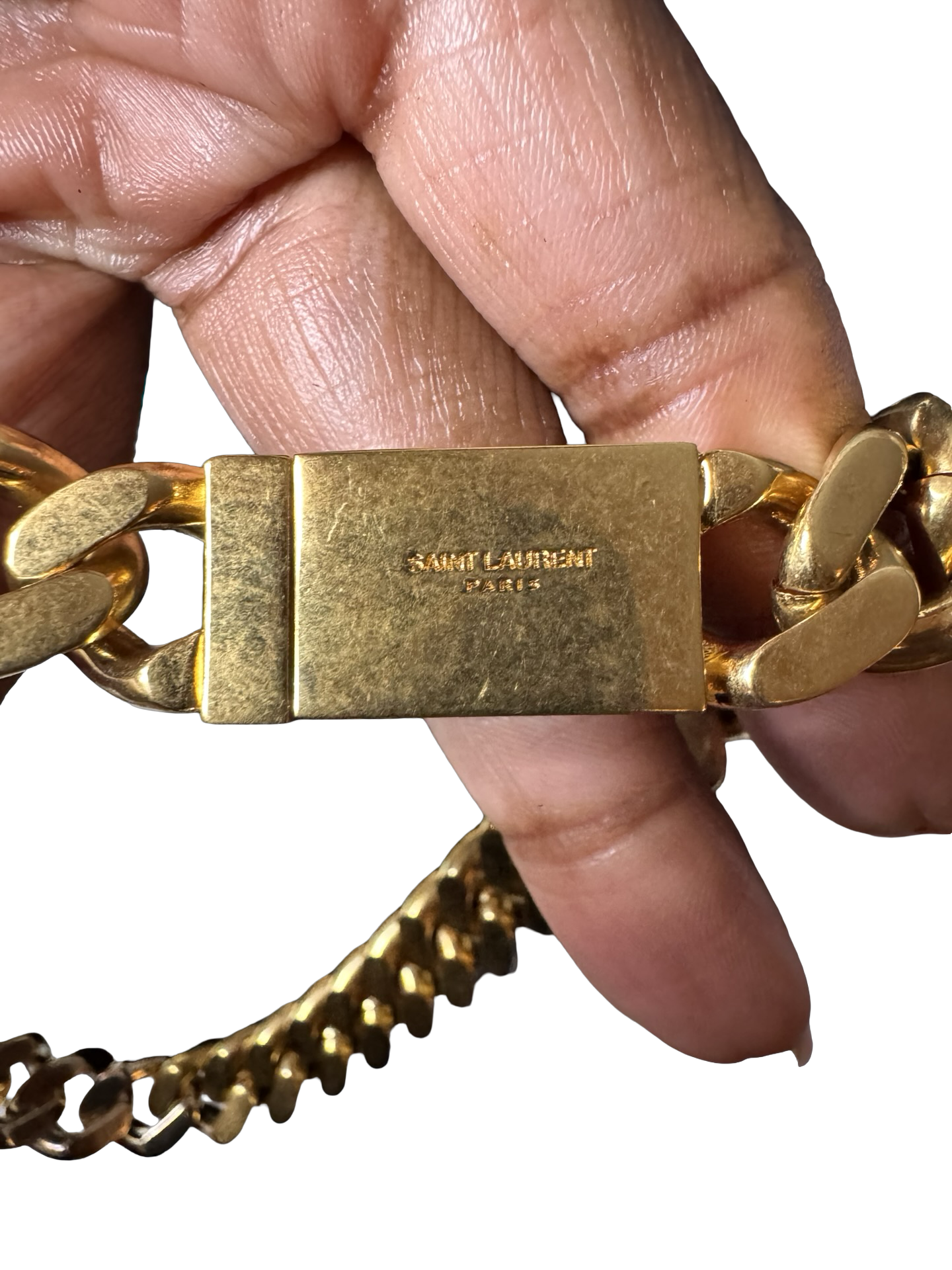 Saint Laurent Two-Tone Curb Chain Choker