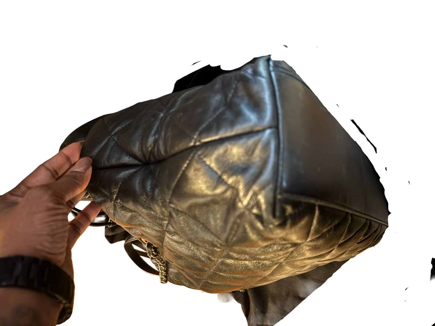 2019 Chanel Limited Edition Diamond Quilted Shopper Tote – Black Lambskin