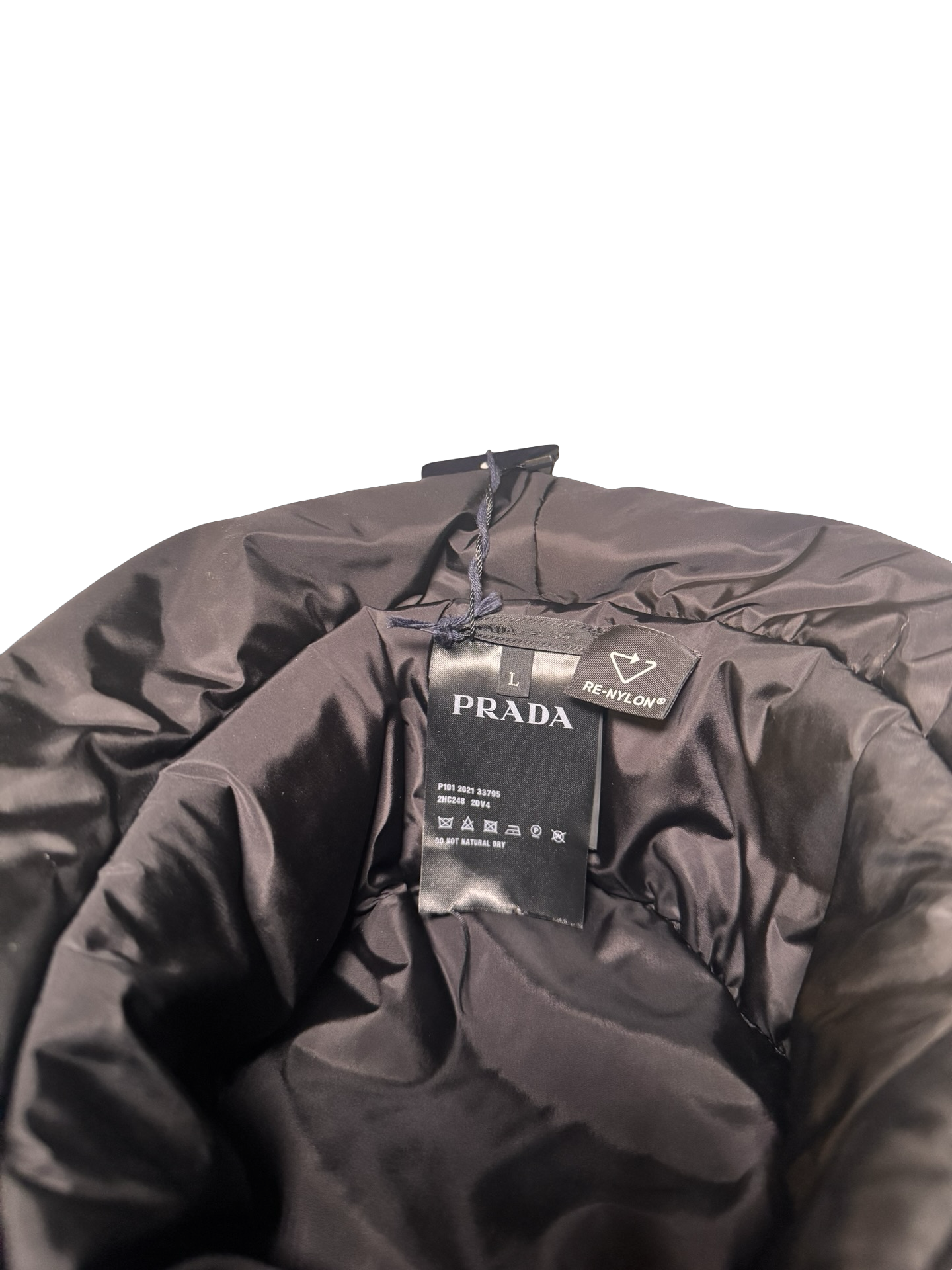 Prada Re-Nylon Padded Bucket Hat – Black (Size L)