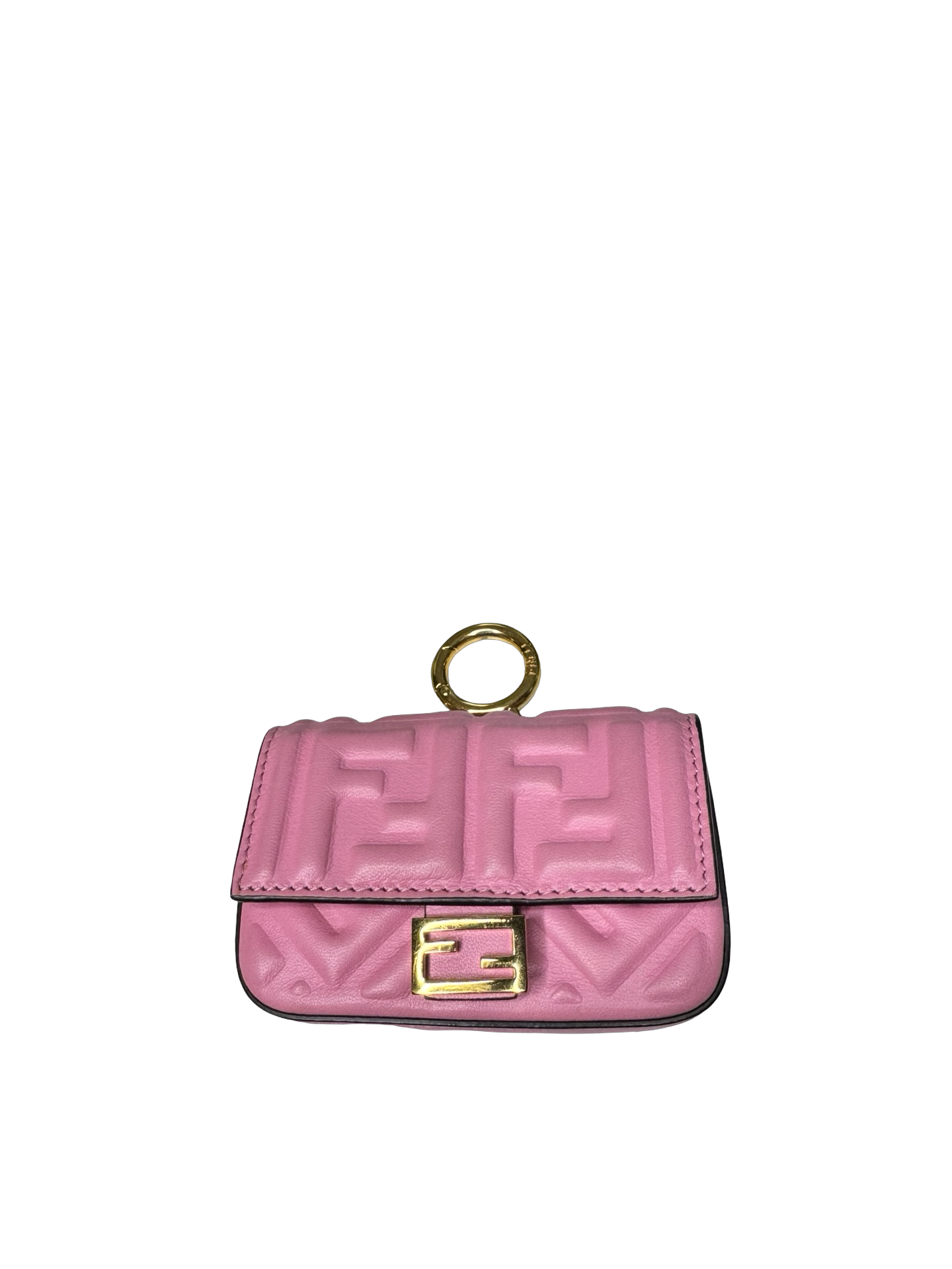 Fendi FF Nano Baguette Charm — Lollypop Pink (Preloved)