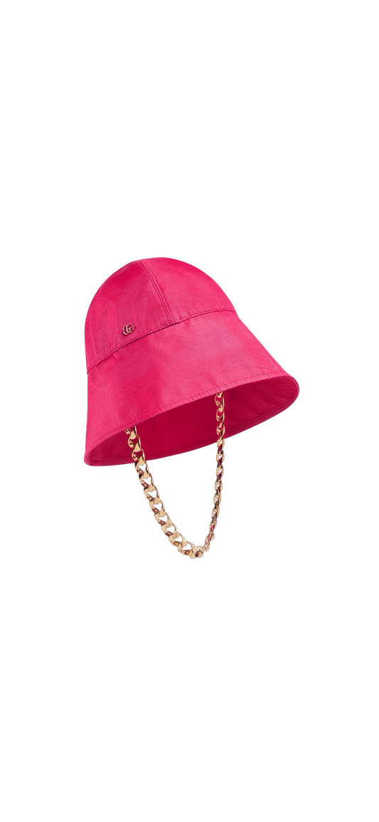 Gucci Bucket Hat w gold chain  NWT