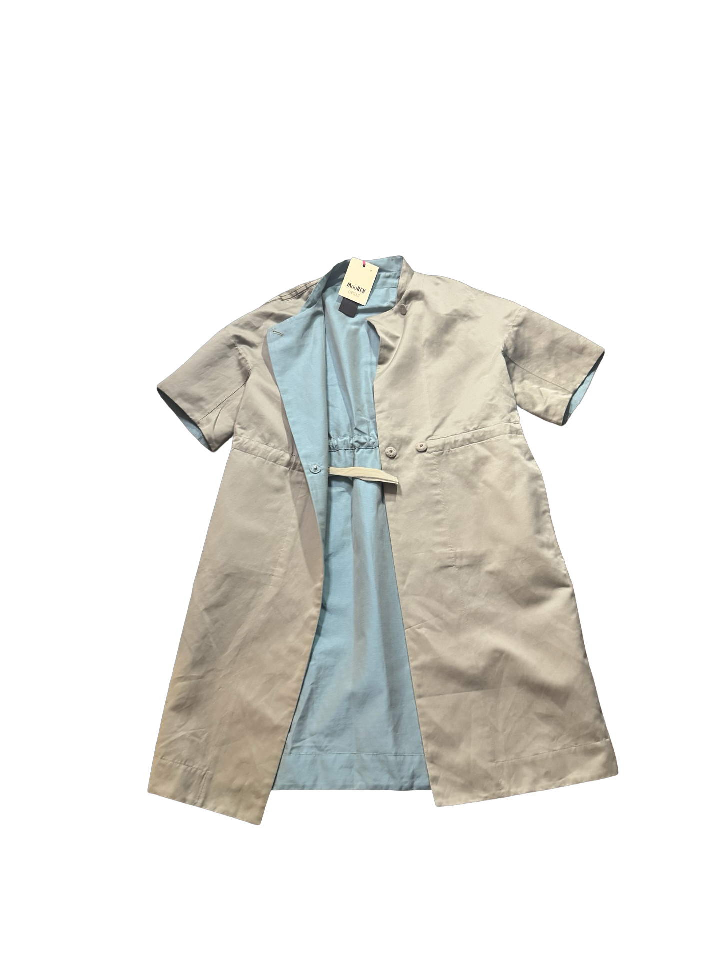 Moorer Verona Reversible Short-Sleeve Lightweight Parka/Coat Sz42