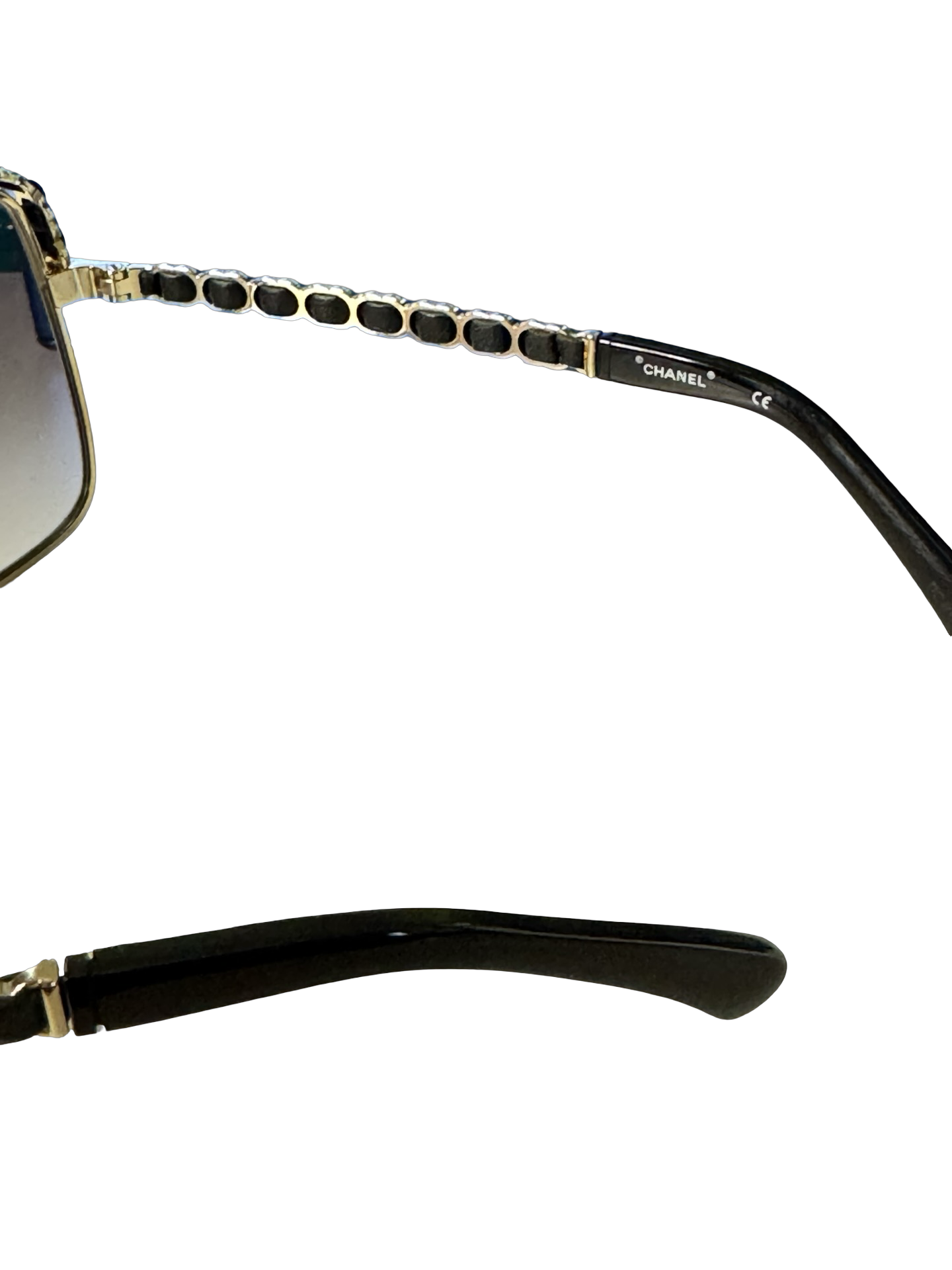 Chanel Lambskin Shield Sunglasses – Gray Gradient