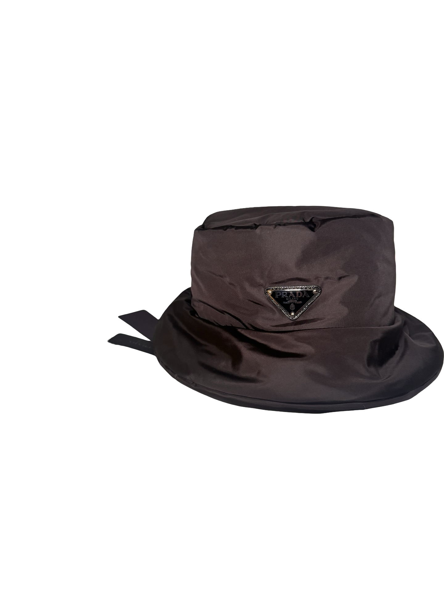 Prada Re-Nylon Padded Bucket Hat – Black (Size L)