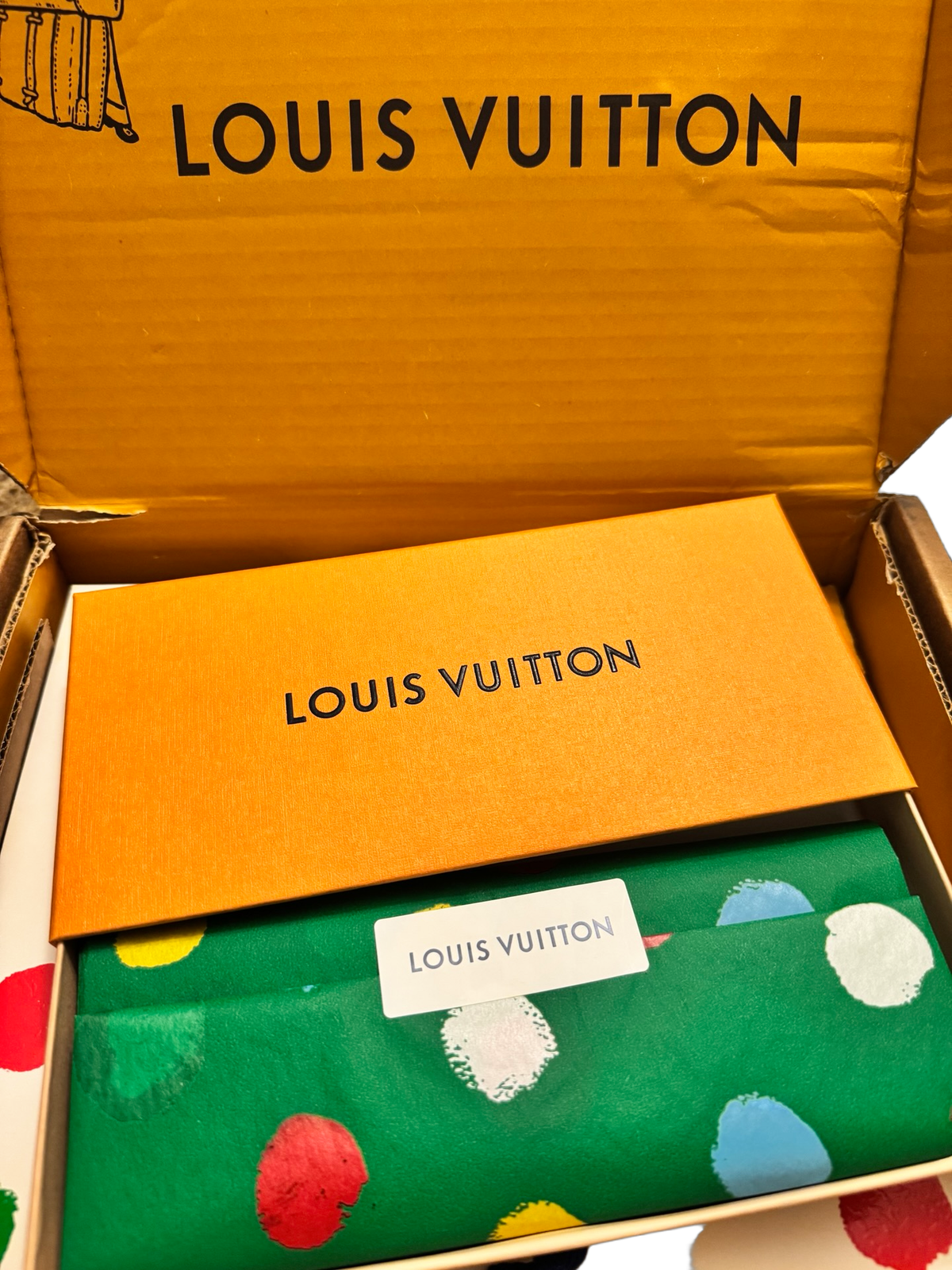 Rare Louis Vuitton x Yayoi Kusama Painted Dots Bandeau – Brand New with Complete Packaging