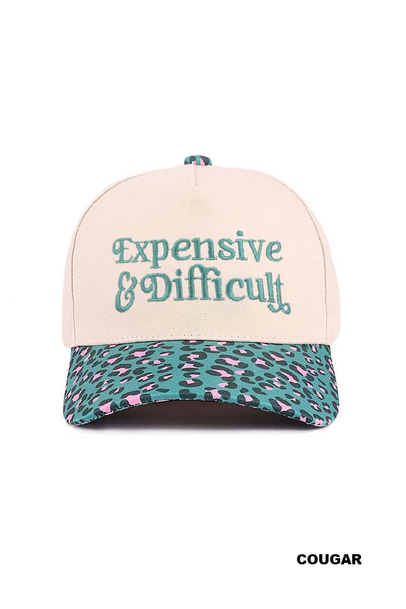 The Baddie Hat - Expensive & Difficult Two Tone Canvas Cotton