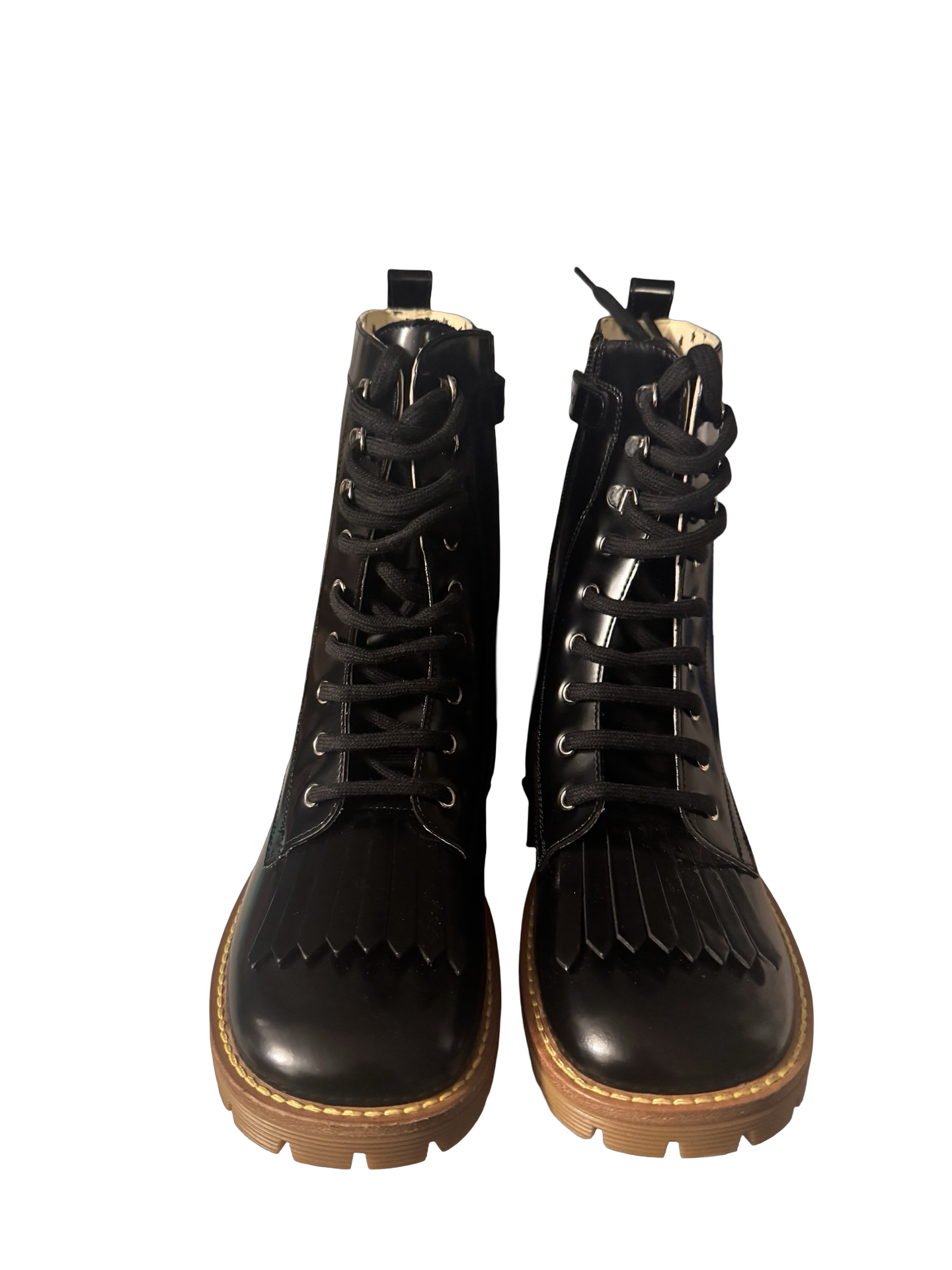 Gucci Girls GG Lace-Up Boots – Size 32 (US 1 Youth) New without box