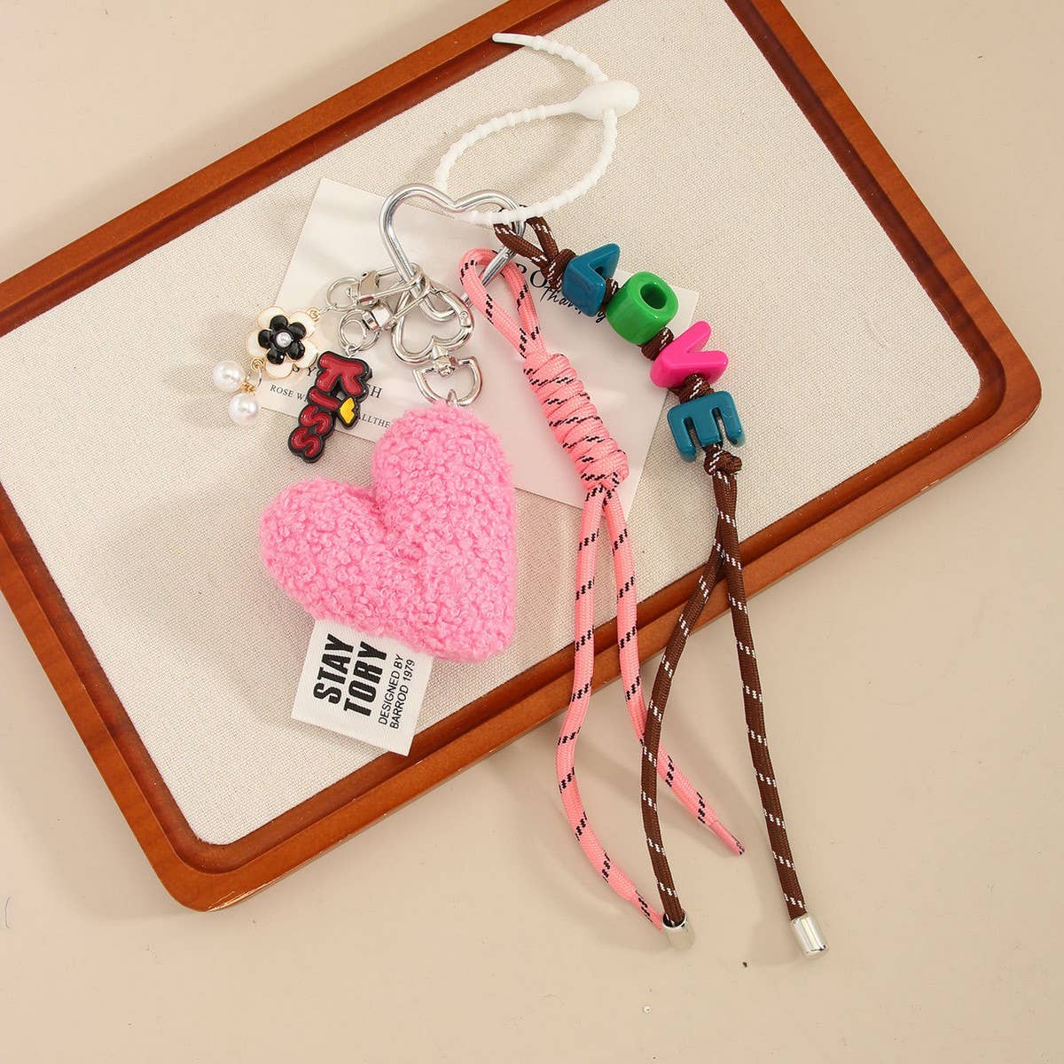 Plush Heart LOVE Bag Charm