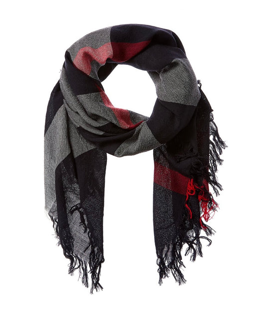 Burberry Navy Nova Check Scarf