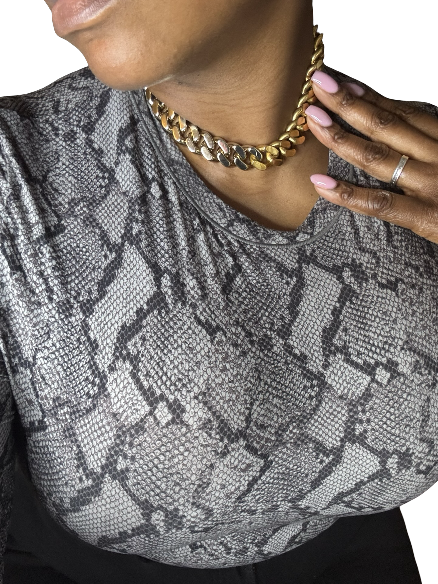 Saint Laurent Two-Tone Curb Chain Choker