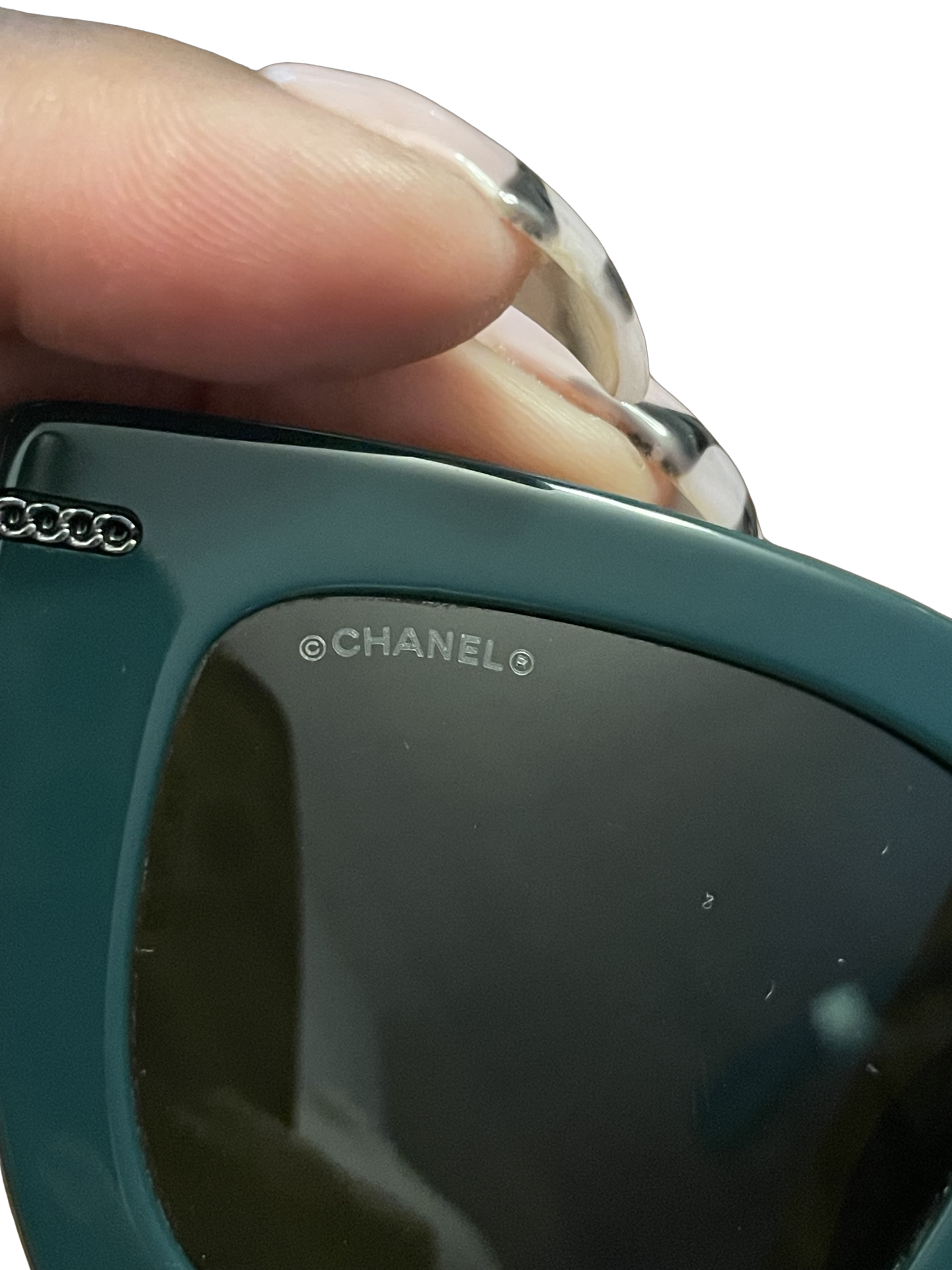 Chanel Chain Detail Sunglasses