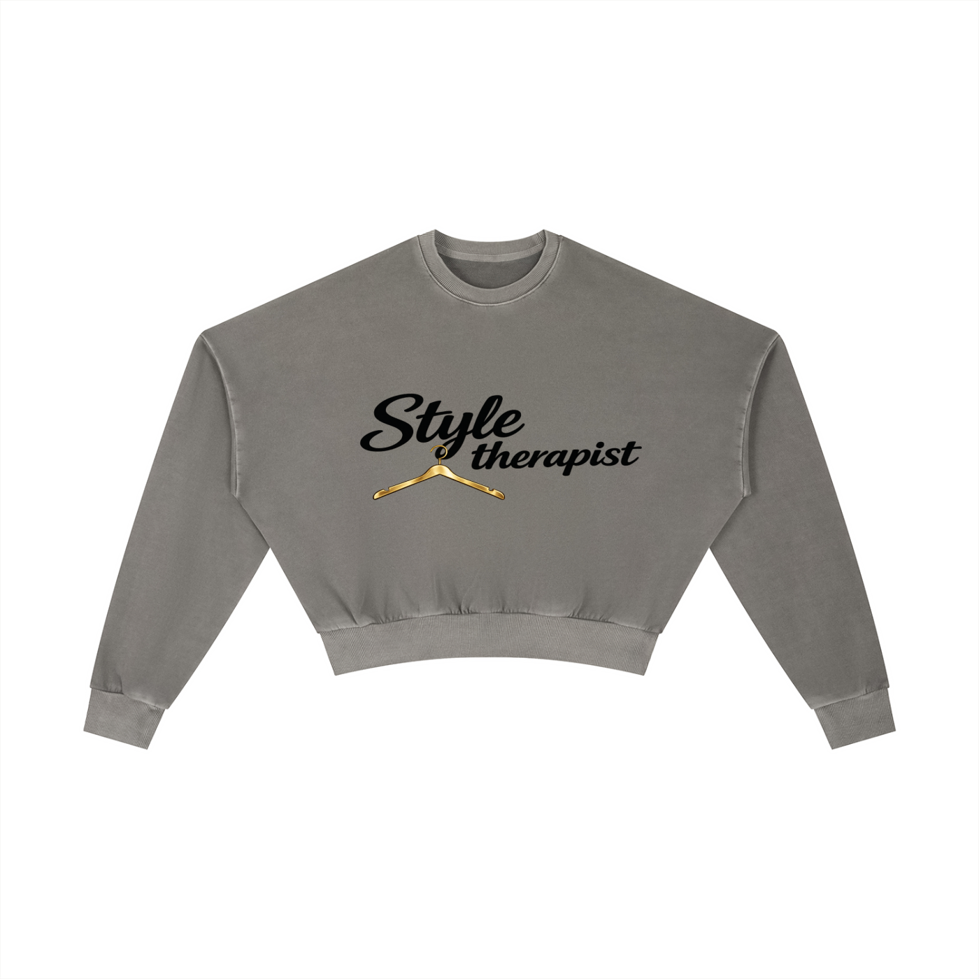 Style Therapist Vintage Washed Cropped Sweatshirt