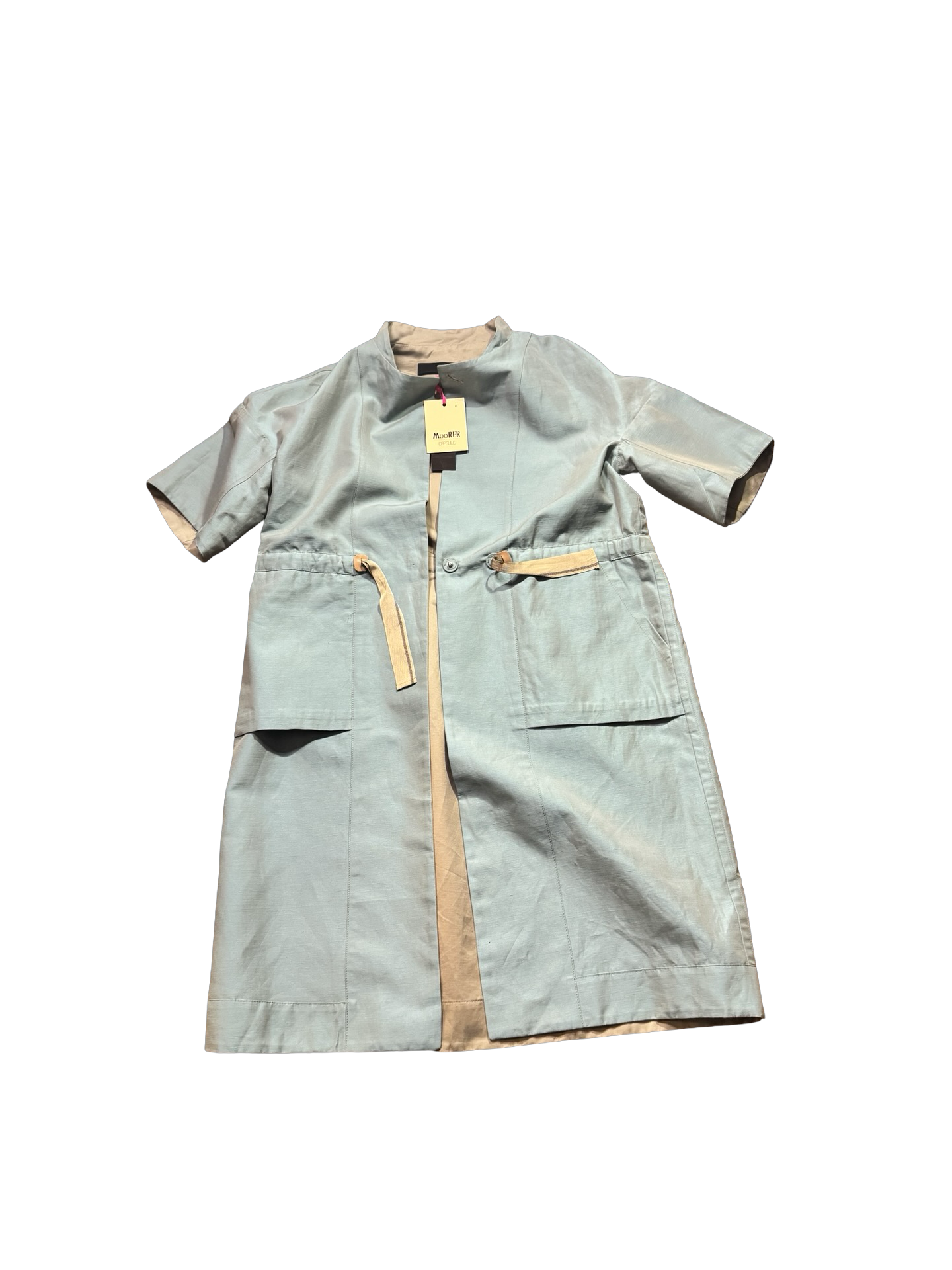 Moorer Verona Reversible Short-Sleeve Lightweight Parka/Coat Sz42