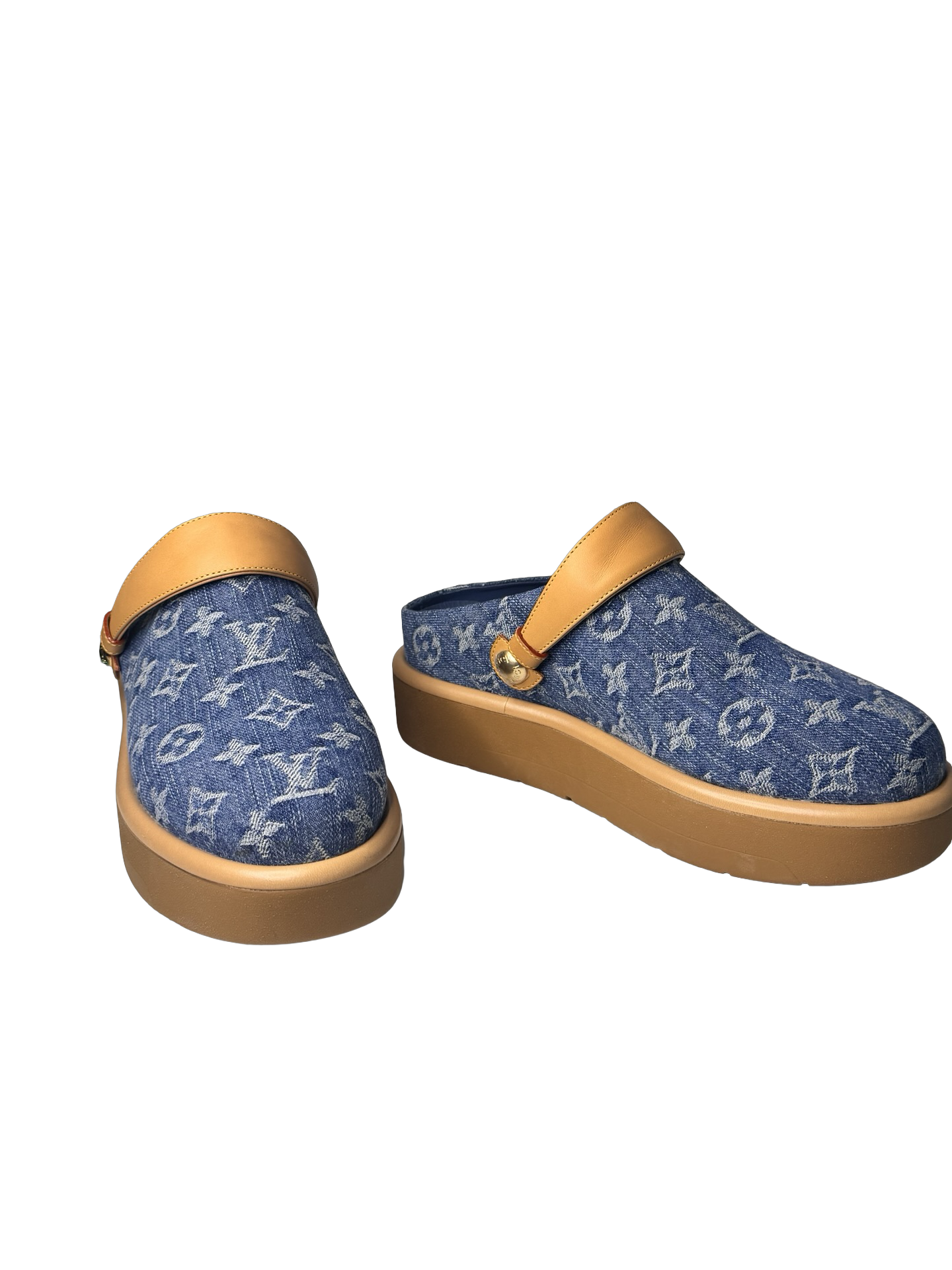 Louis Vuitton Aspen Denim Remix Clog EUC