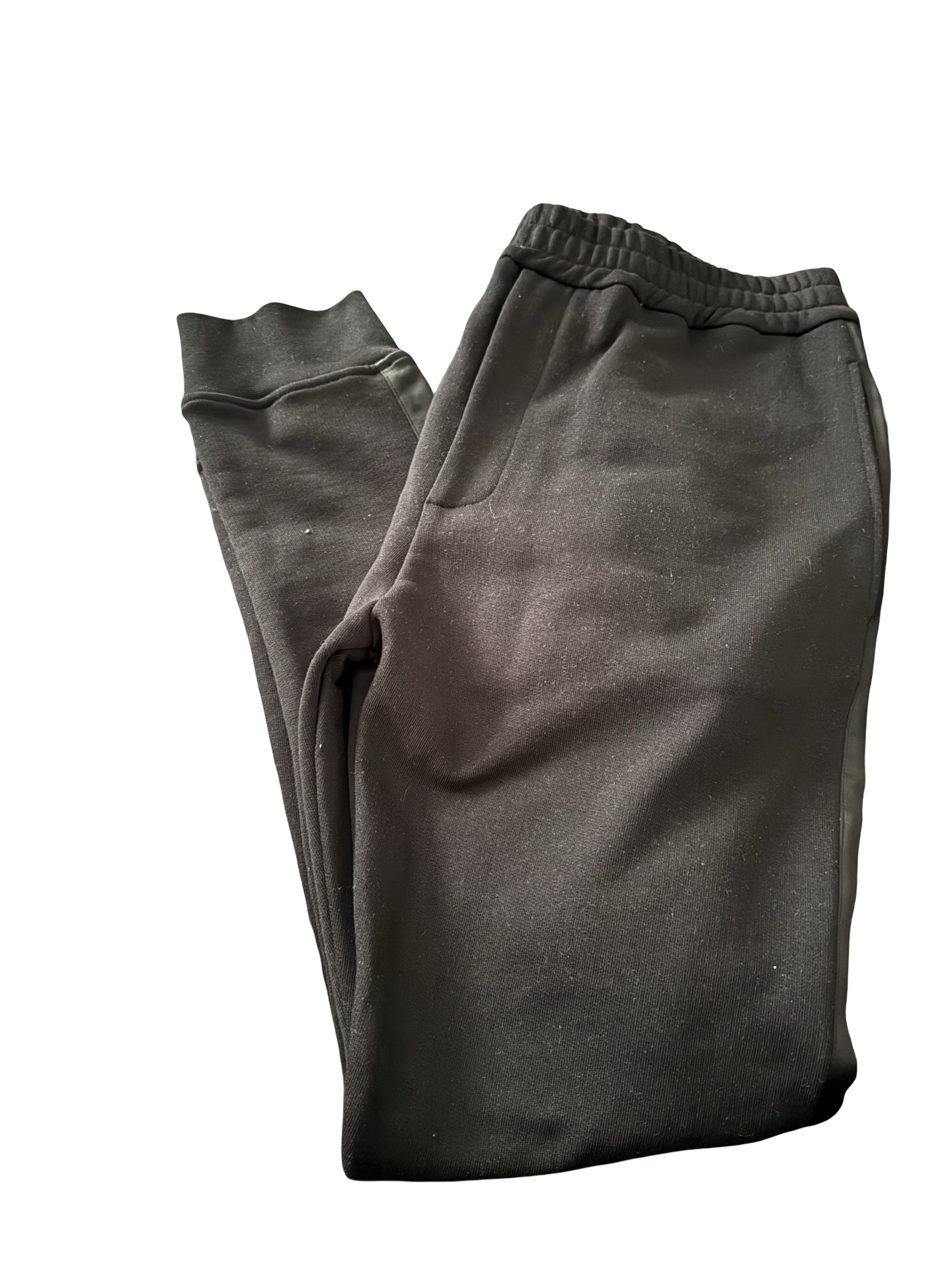 Alexander McQueen Graffiti Satin Trim Joggers