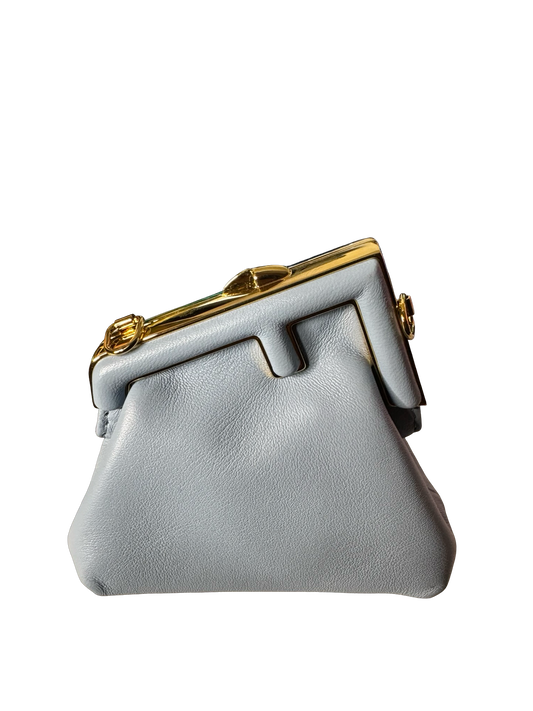 Fendi First Nano Bag – Baby Blue Nappa Leather-NWOT