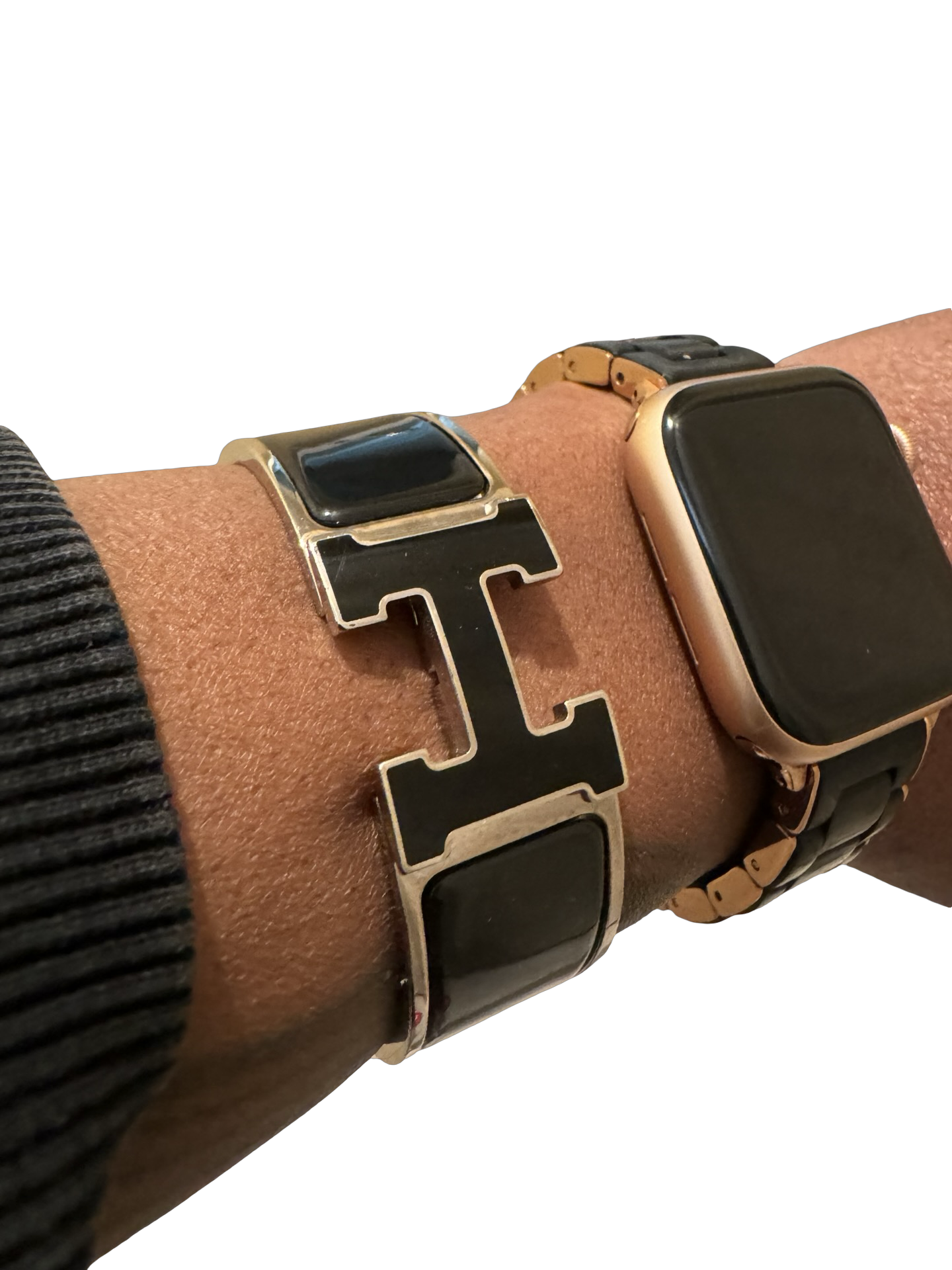 Hermès Clic Clac H Bracelet – Black Enamel PM (Wide)