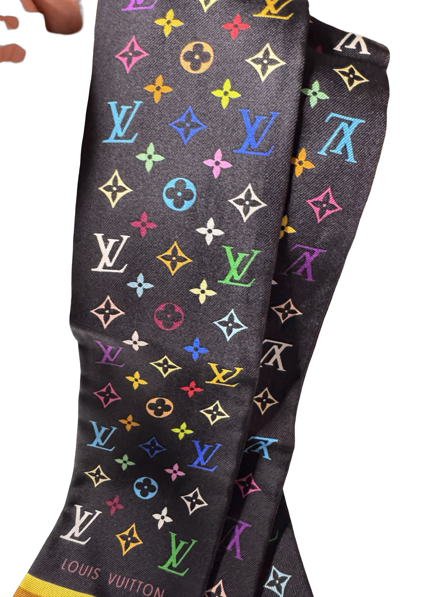 Louis Vuitton x Takashi Murakami Multicolore Bandeau / Scarf – Rare Vintage Preloved
