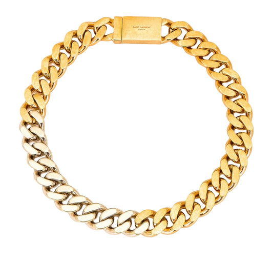 Saint Laurent Two-Tone Curb Chain Choker