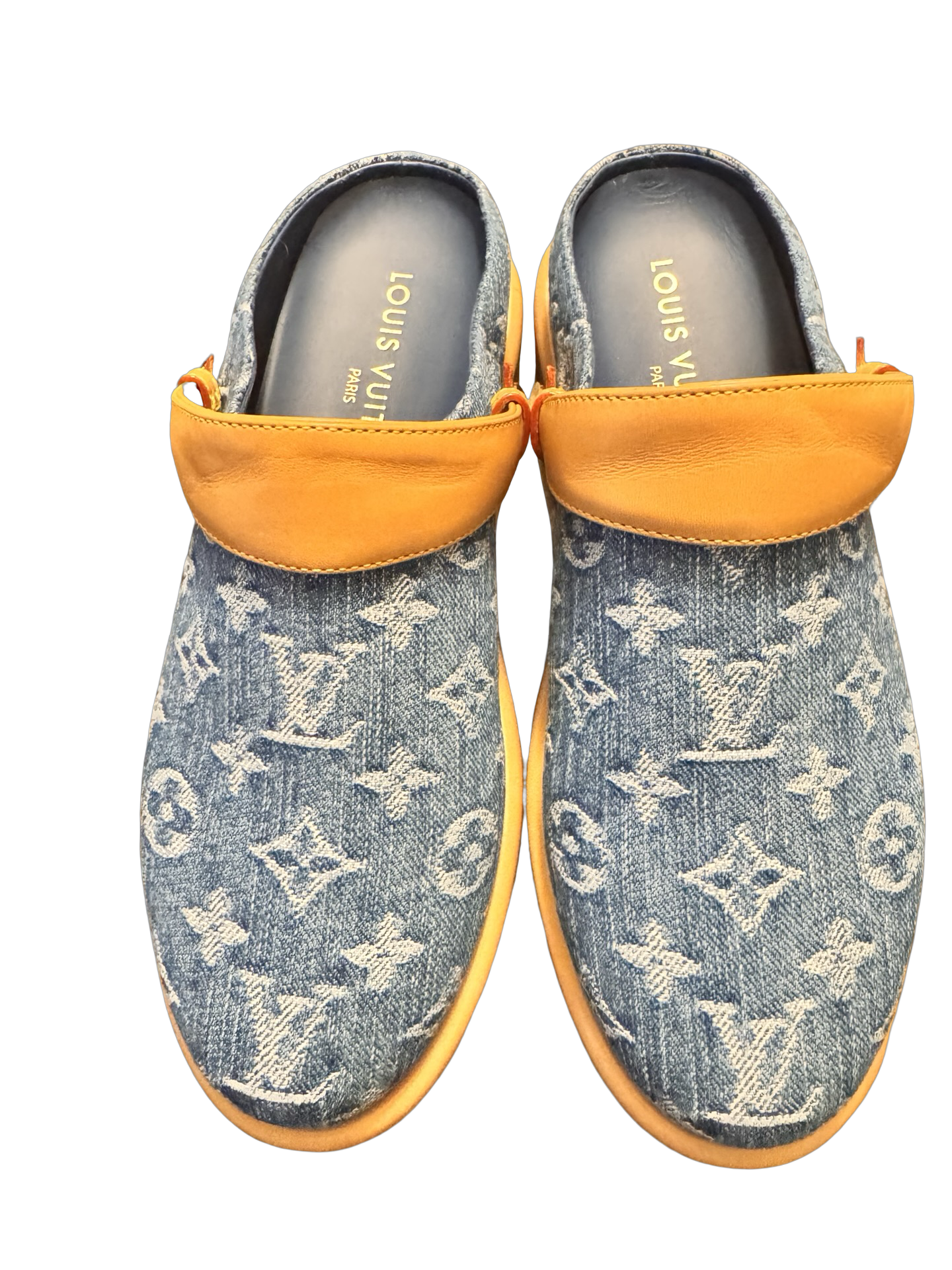 Louis Vuitton Aspen Denim Remix Clog EUC