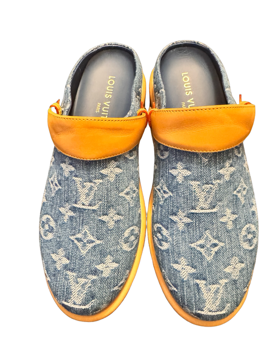 Louis Vuitton Aspen Denim Remix Clog EUC