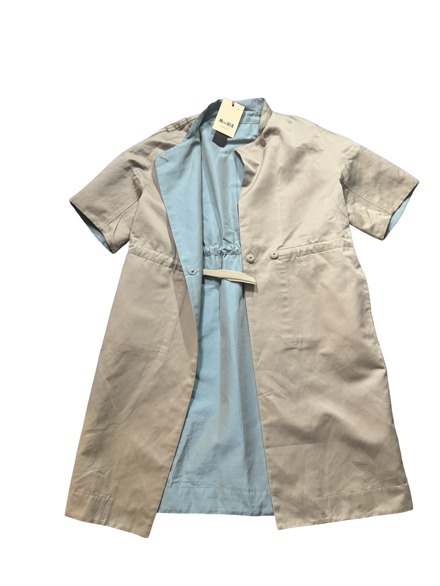 Moorer Verona Reversible Short-Sleeve Lightweight Parka/Coat Sz42