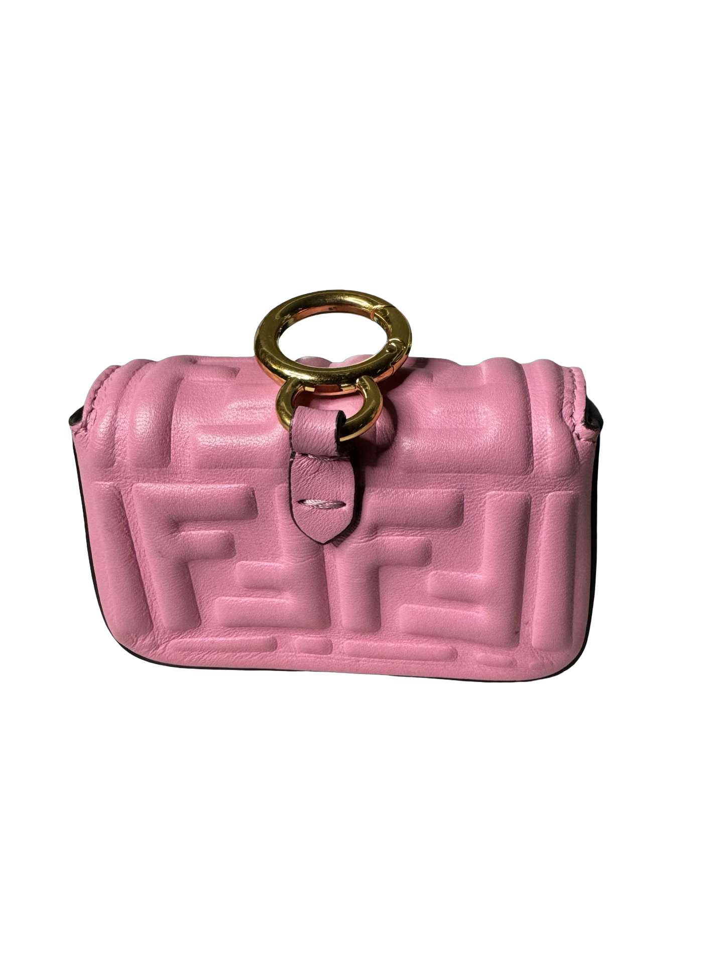 Fendi FF Nano Baguette Charm — Lollypop Pink (Preloved)