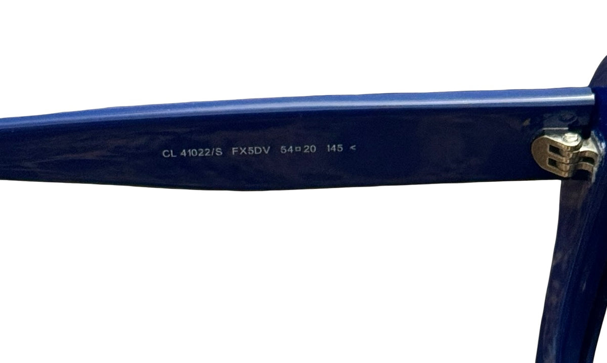 Authentic Céline Paris Blue Acetate Sunglasses (CL 41022/S) with Case