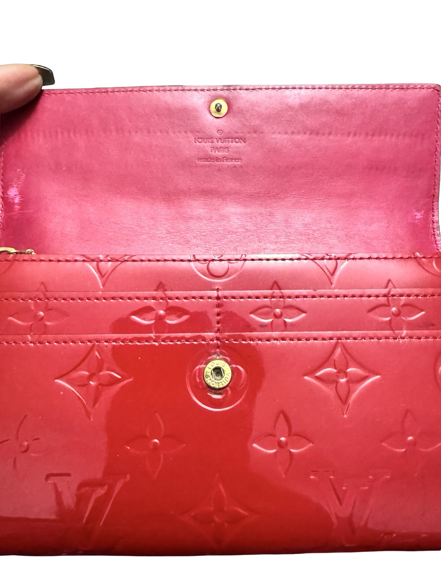 Louis Vuitton Monogram Vernis Sarah Wallet - Preloved