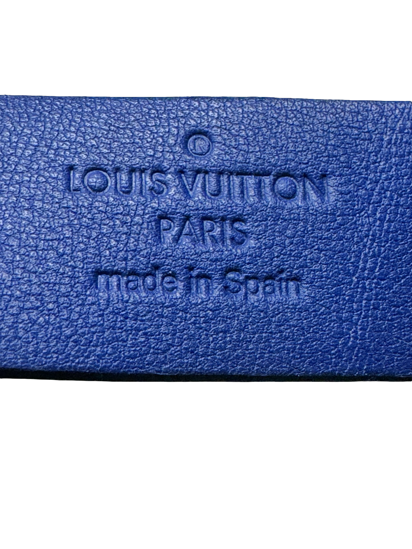 Louis Vuitton Blue Spike It Leather Bracelet – Size 17