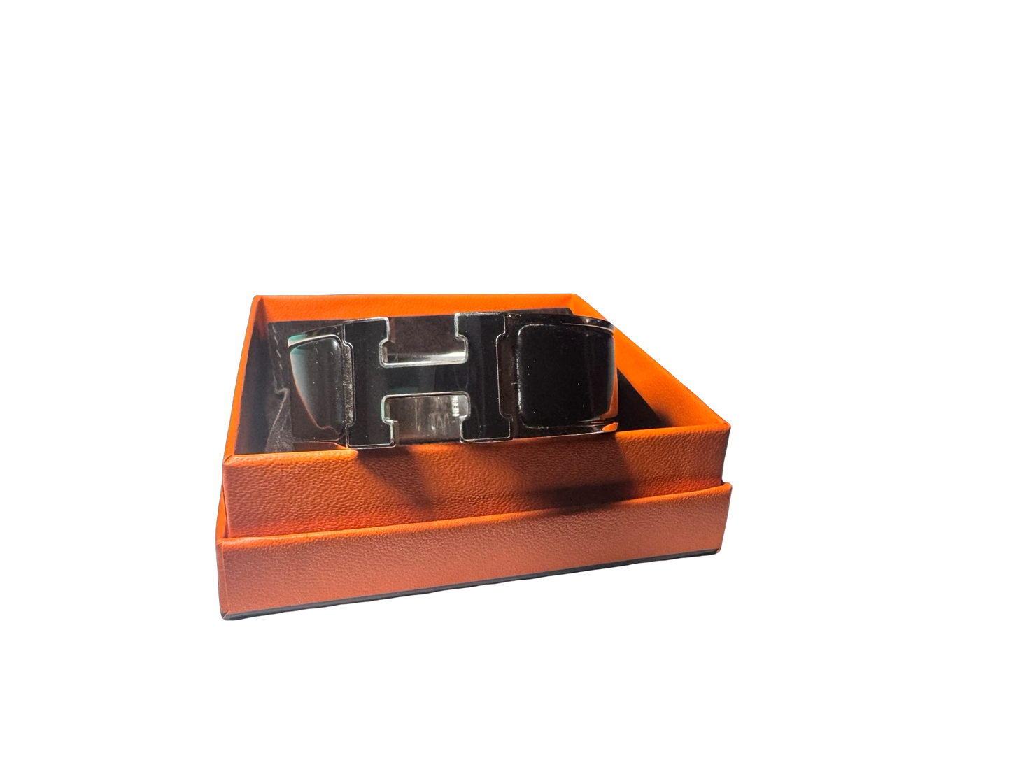 Hermès Clic Clac H Bracelet – Black Enamel PM (Wide)