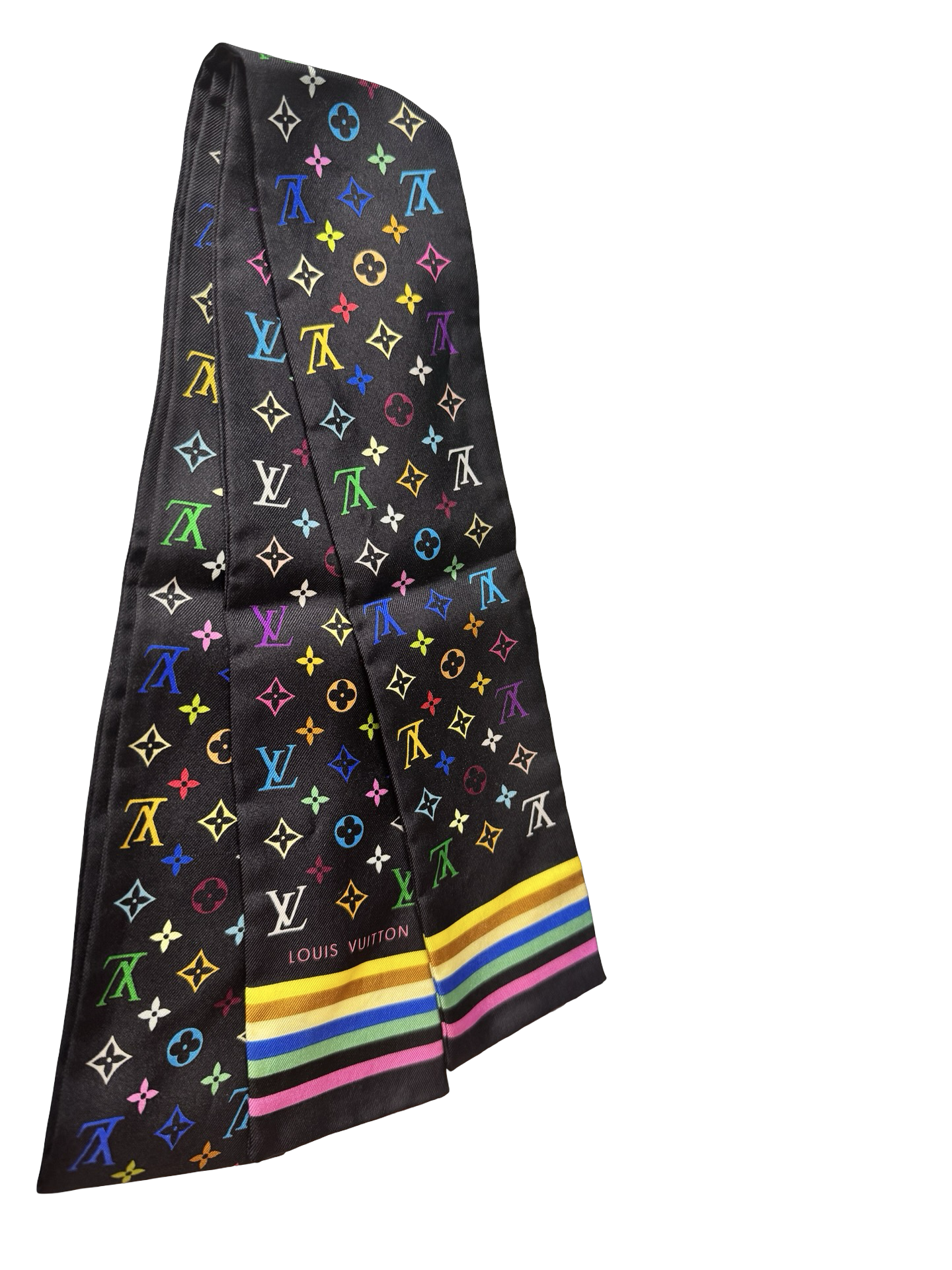 Louis Vuitton x Takashi Murakami Multicolore Bandeau / Scarf – Rare Vintage Preloved