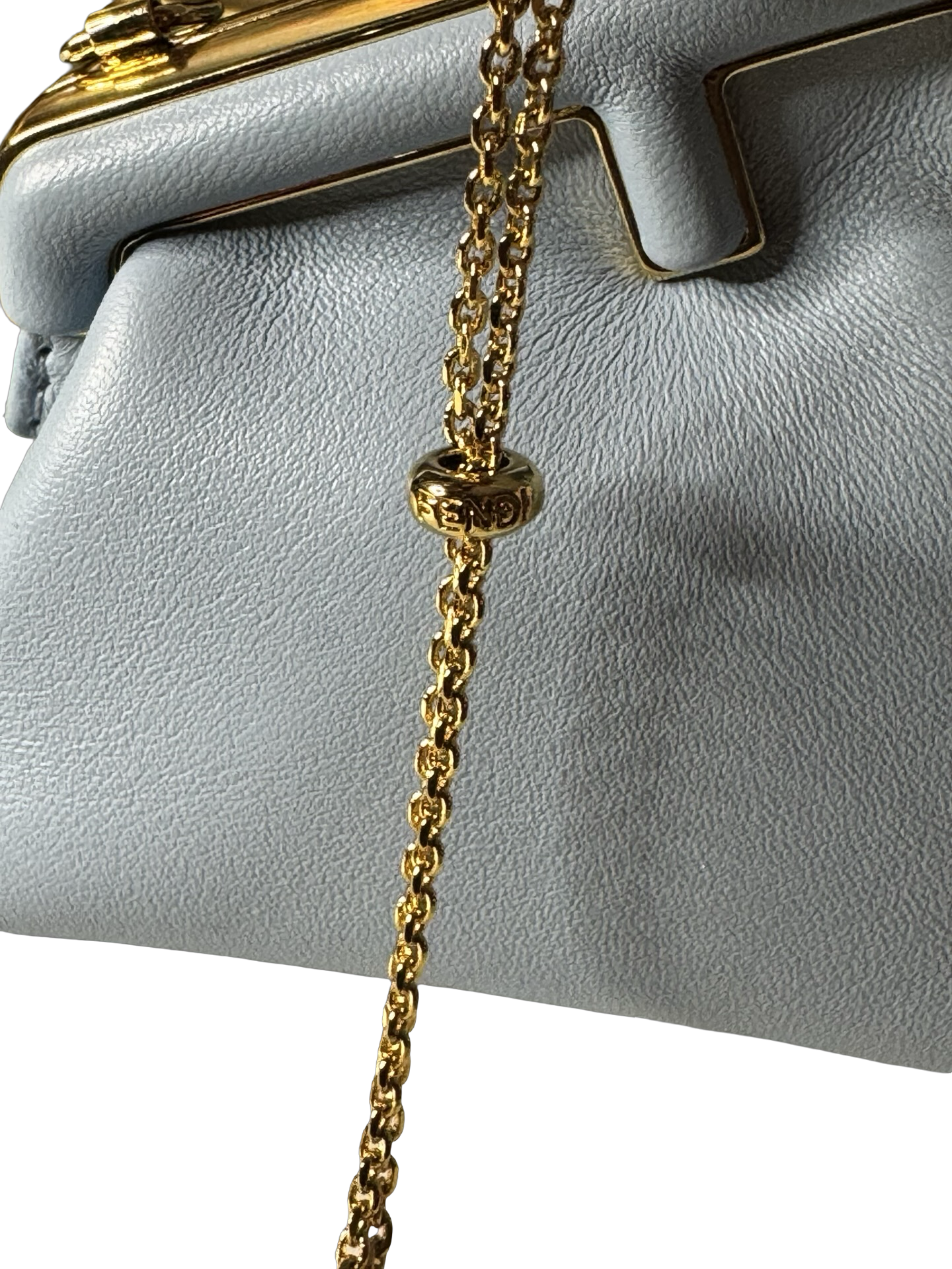 Fendi First Nano Bag – Baby Blue Nappa Leather-NWOT