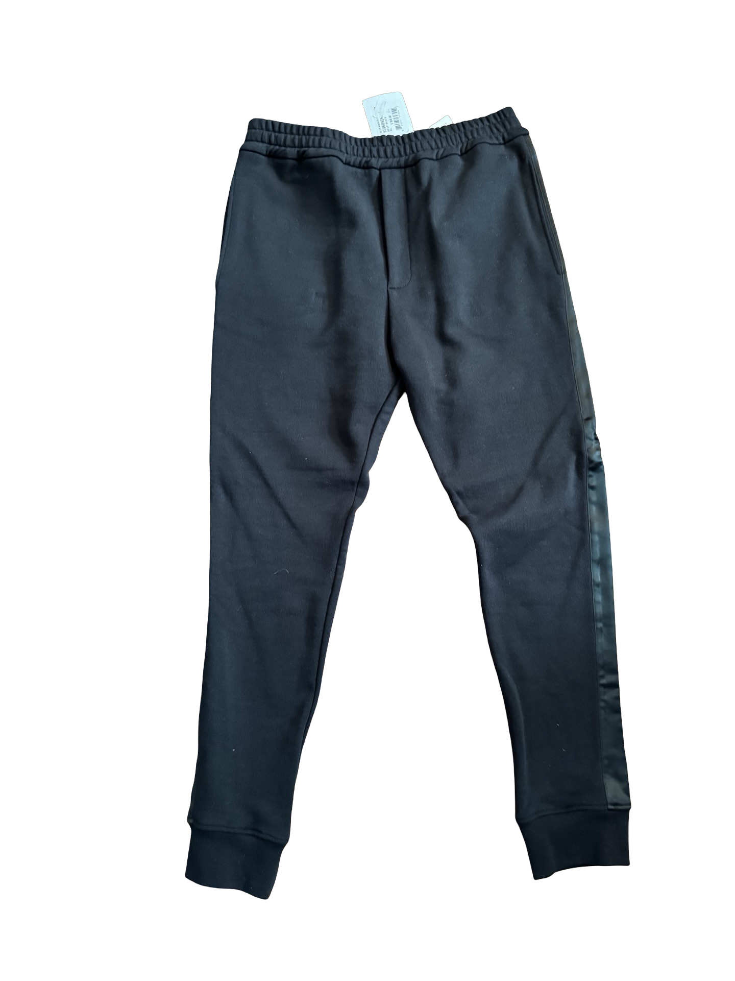 Alexander McQueen Graffiti Satin Trim Joggers