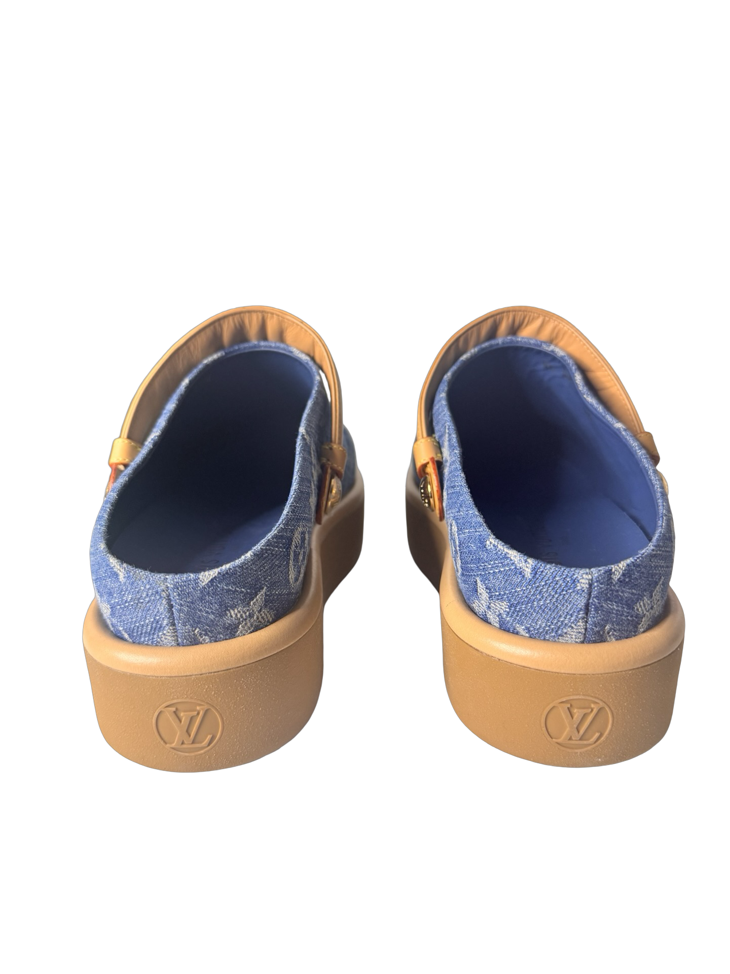 Louis Vuitton Aspen Denim Remix Clog EUC