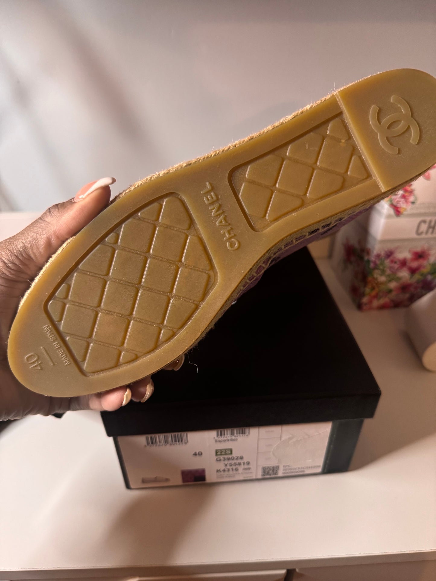 Chanel 22S Espadrilles Sz 40 BNIB